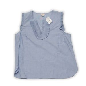 NWT J. Crew Light Blue Top Size 12